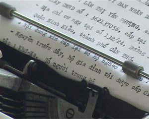 chữ của máy đánh chữ